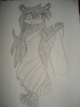 Sabrina in her wedding dress XD