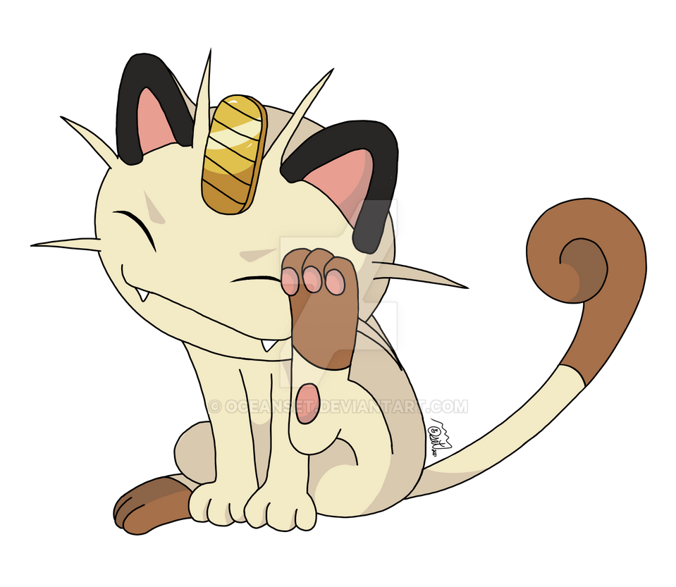 .: Meowth :. by Oceanset on DeviantArt