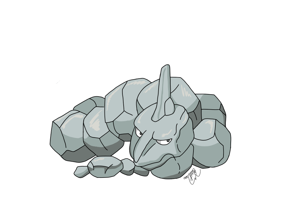 I caught Shiny Onix on Pokemon Go by jonwii on DeviantArt