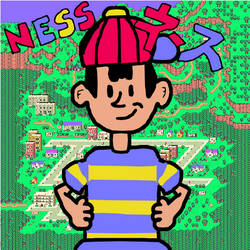 Earthbound/Mother 2 - Ness (Paint Tool SAI Test)