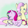 Harmony and Fluttershy - Learning to Read