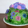 Flower garden cake