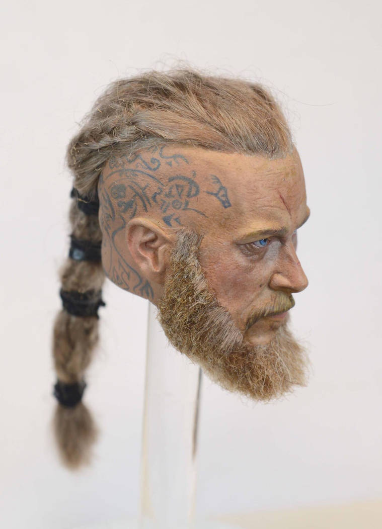 Custom Sir Ragnar 1:6 scale Ragnar Lothbrok custom headsculpt by DDOCustoms on DeviantArt