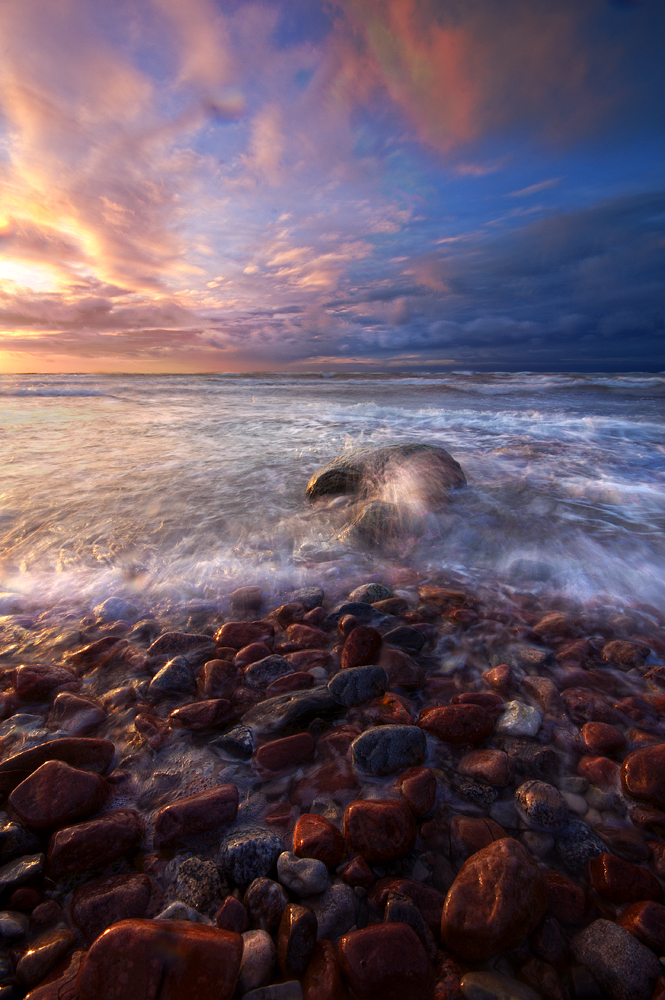 Storming sea