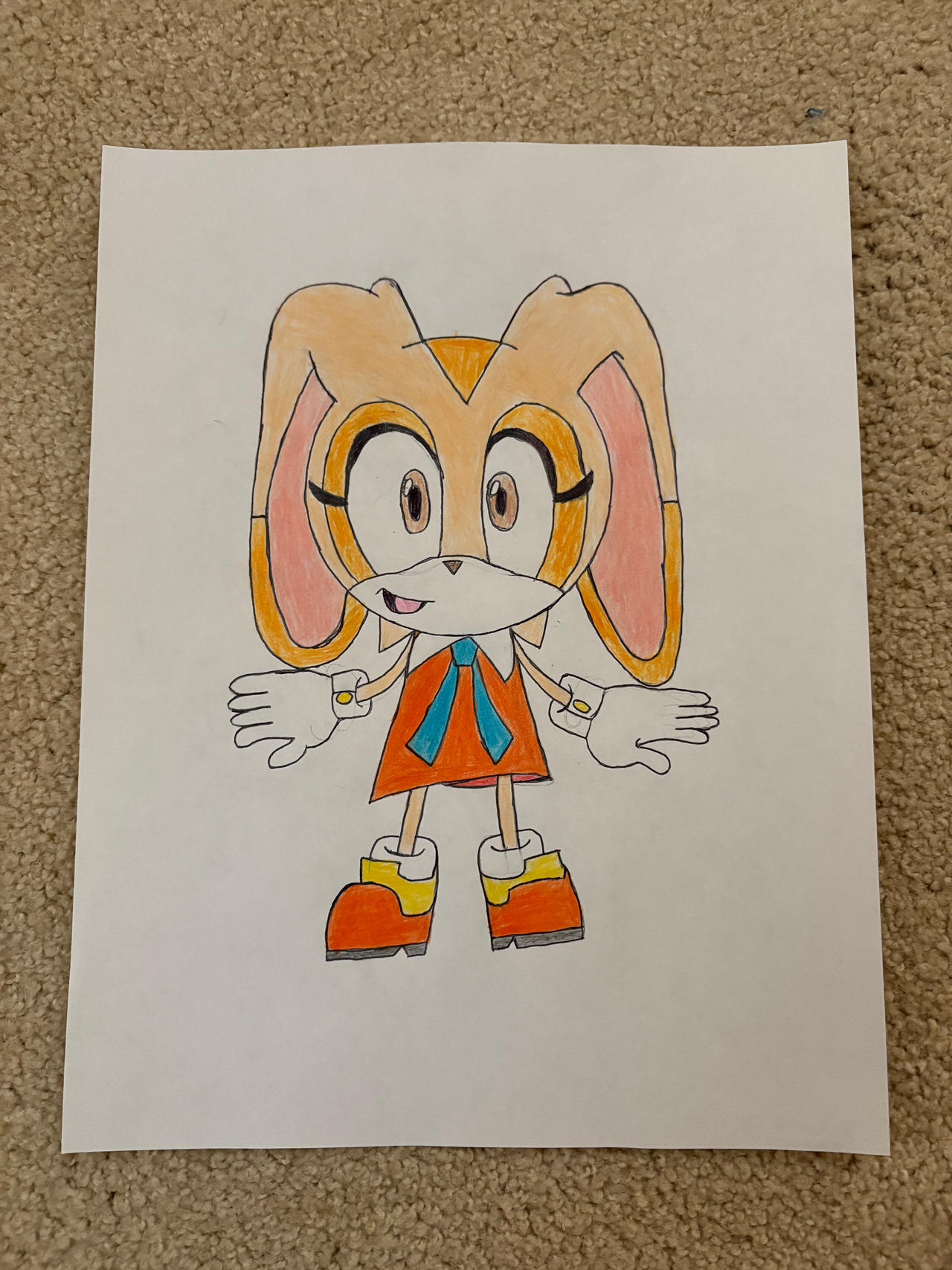 Crean Rabbit My Drawing Of Cream The Rabbit by AwesomeAccordianTiki on DeviantArt