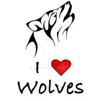 I Love Wolves Icon