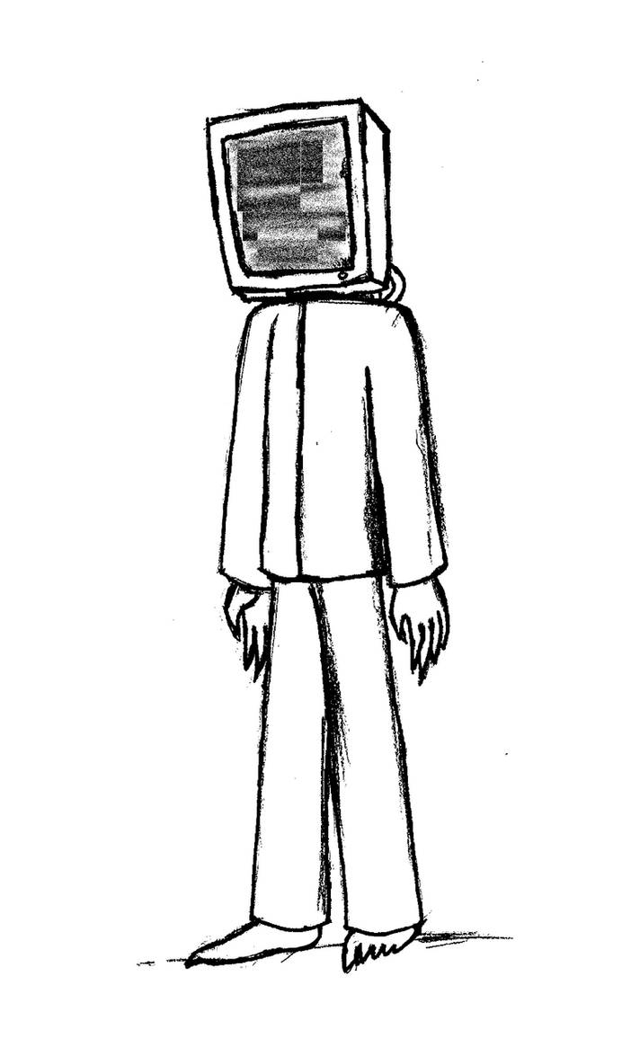 TV Head - Lineart by Tidal-Fox101 on DeviantArt
