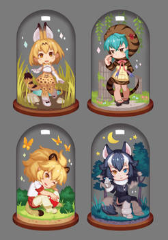 Kemono Friends terrariums