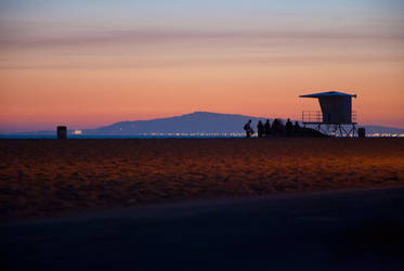 Huntington Beach at Sunset