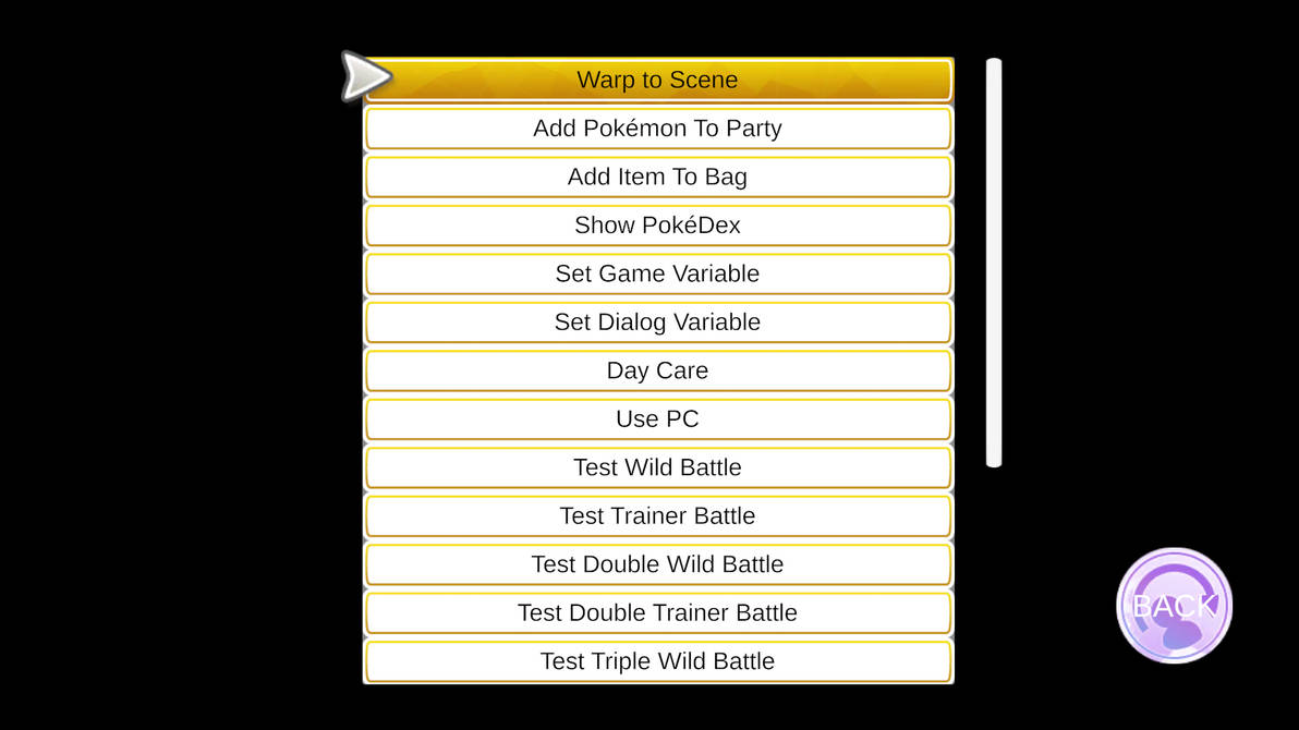 Debug Menu Screen by HydregonArt on DeviantArt