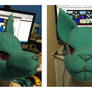 No Carve Kemono Foam Head WIP