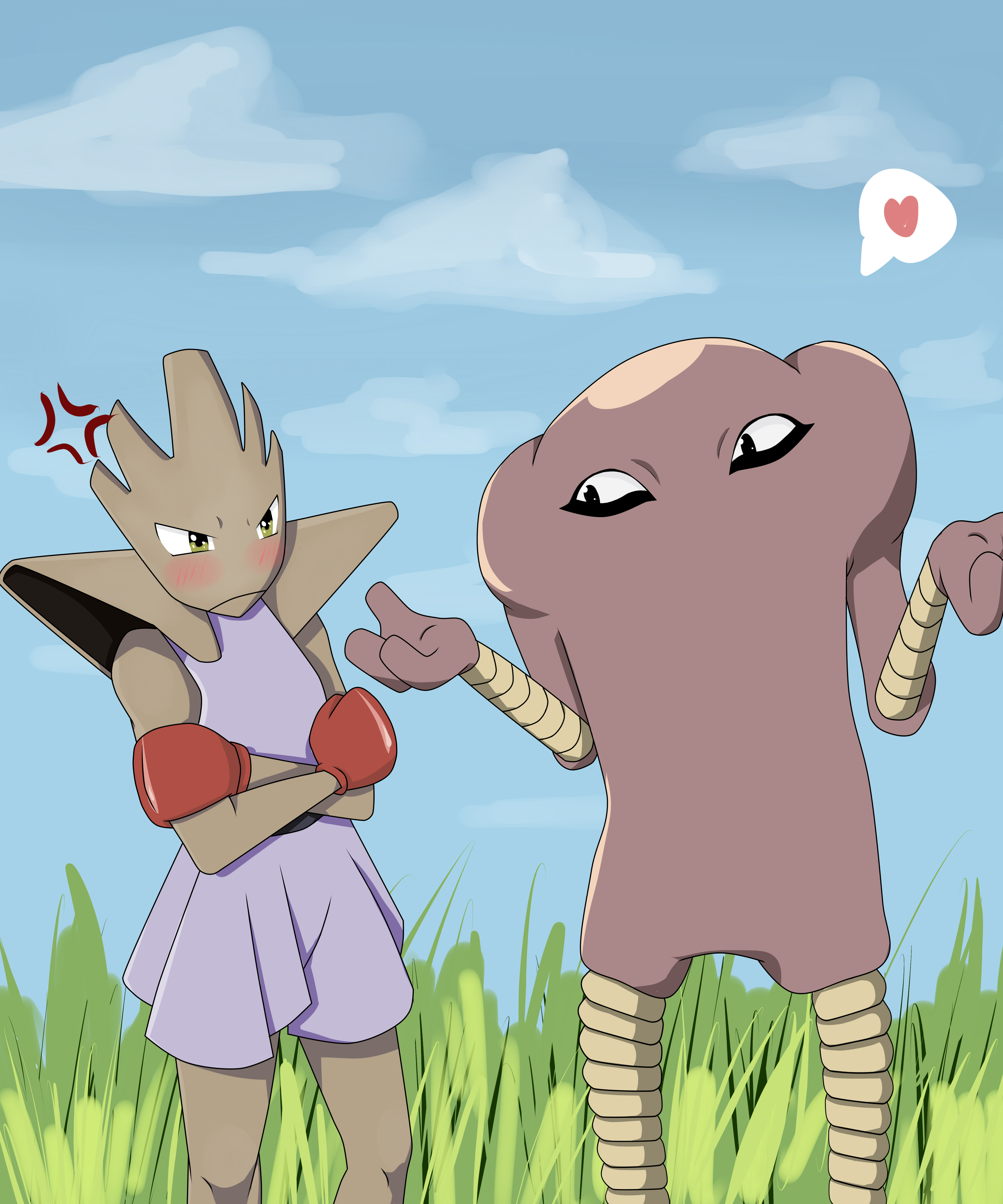 Hitmonchan and Hitmonlee ship by AliceIsDrawing on DeviantArt