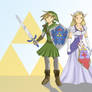 Link and Zelda Drawing