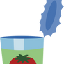 Empty can of tomato juice