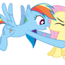 Rainbow Dash saves Fluttershy