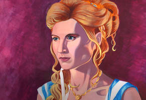 Ilithyia Spartacus Acrylic Painting