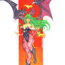 Morrigan Aensland Watercolor Pin-Up