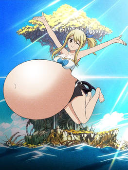 Digital Art: What if Lucy Heartfilia was Pregnant?