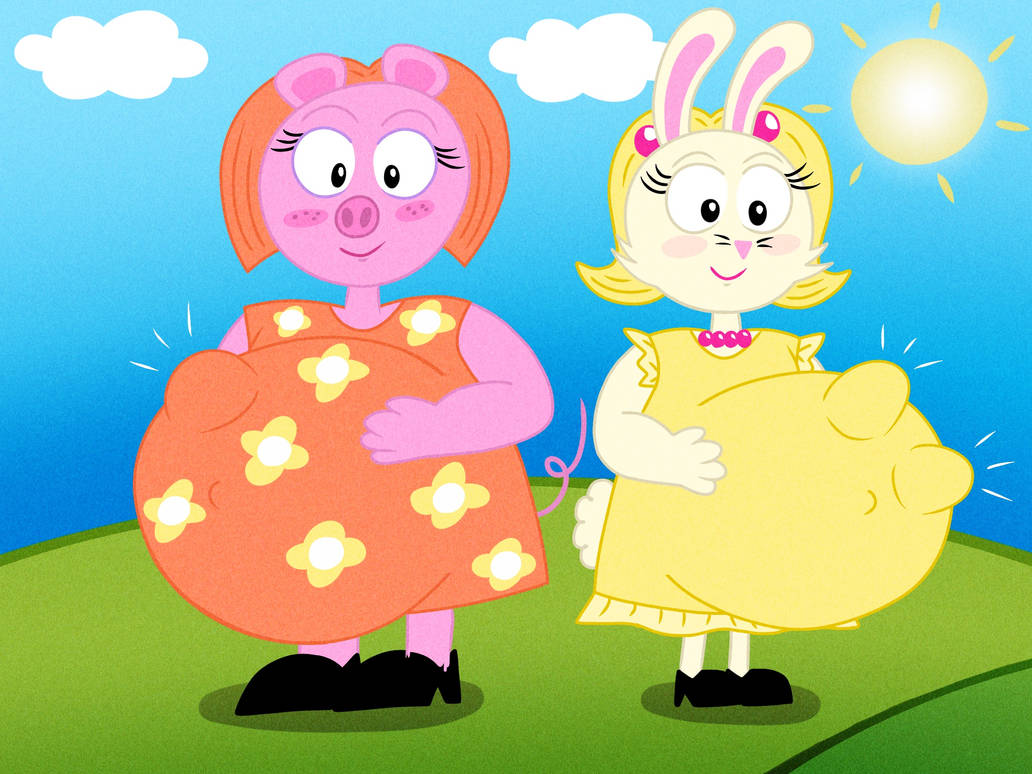 Mummy Catching Rabbit Digital Art: Mummy Pig and Rabbit (Redesigns) by Yoshi1027 on DeviantArt