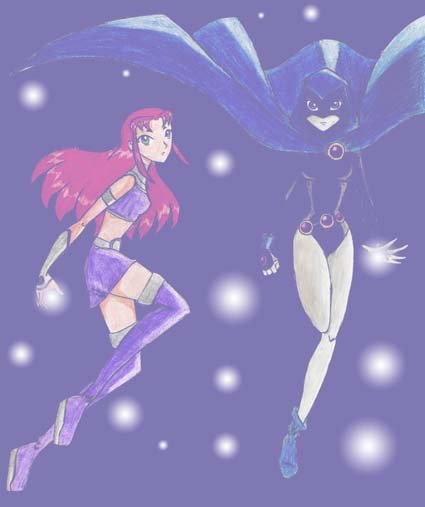 Raven and Starfire