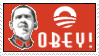 Obey Obama Stamp