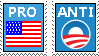 Pro America Anti Obama stamp