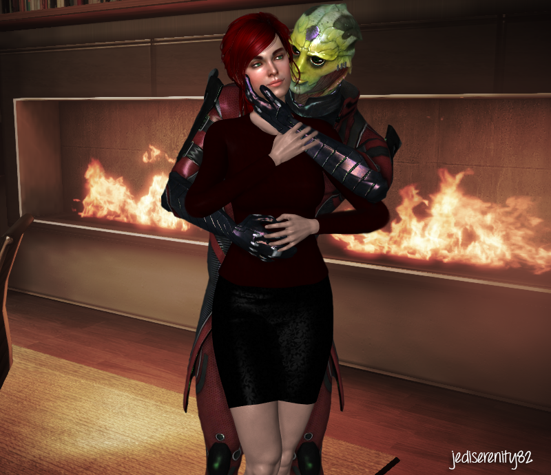 Firelight - Thane and Kaelyn {Mass Effect}