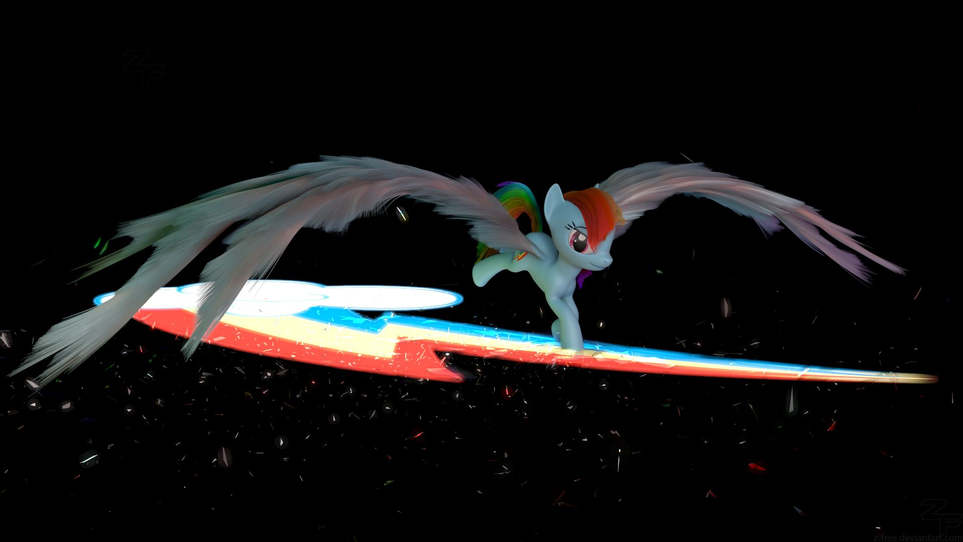 Rainbow Dash with some epic wings