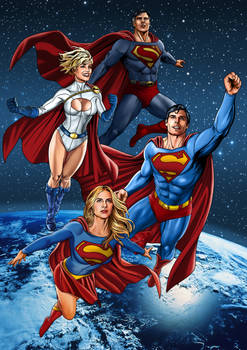 Helen Slater,Heather Graham and Christopher Reeve