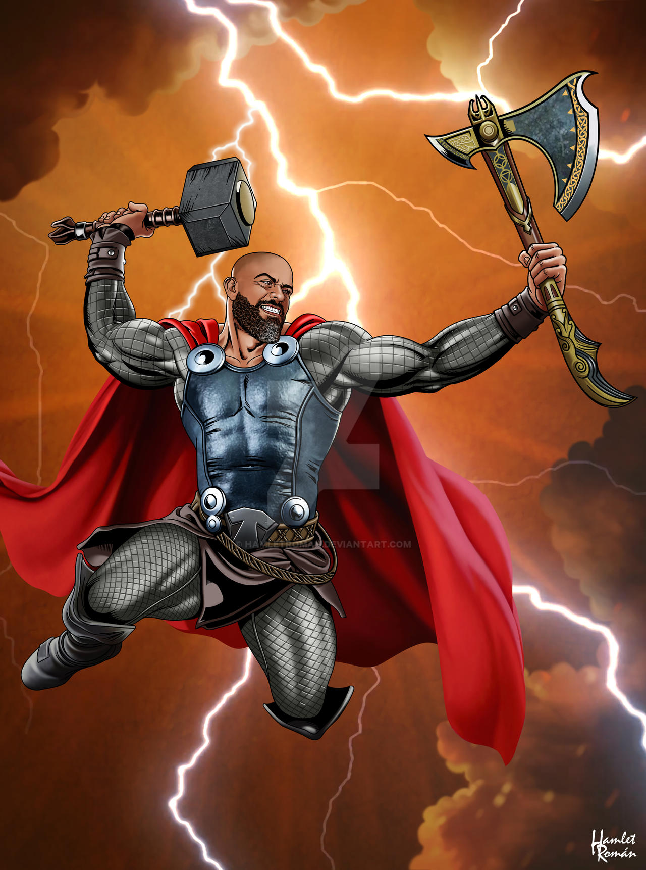 Thor Commission by hamletroman on DeviantArt