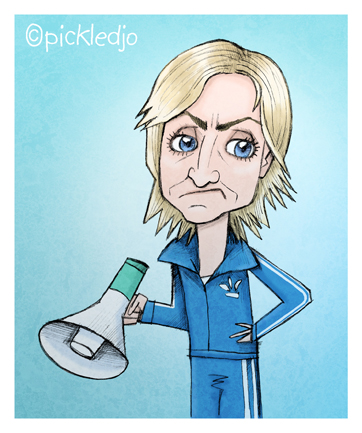 Sue Sylvester Caricature Glee