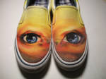 my shoes have eyes by dicemanart