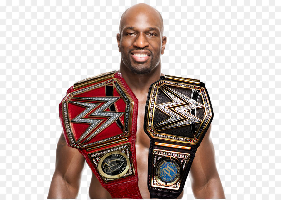Titus O' Neil with both WWE and Universal Champion by LegendaryJoseph ...