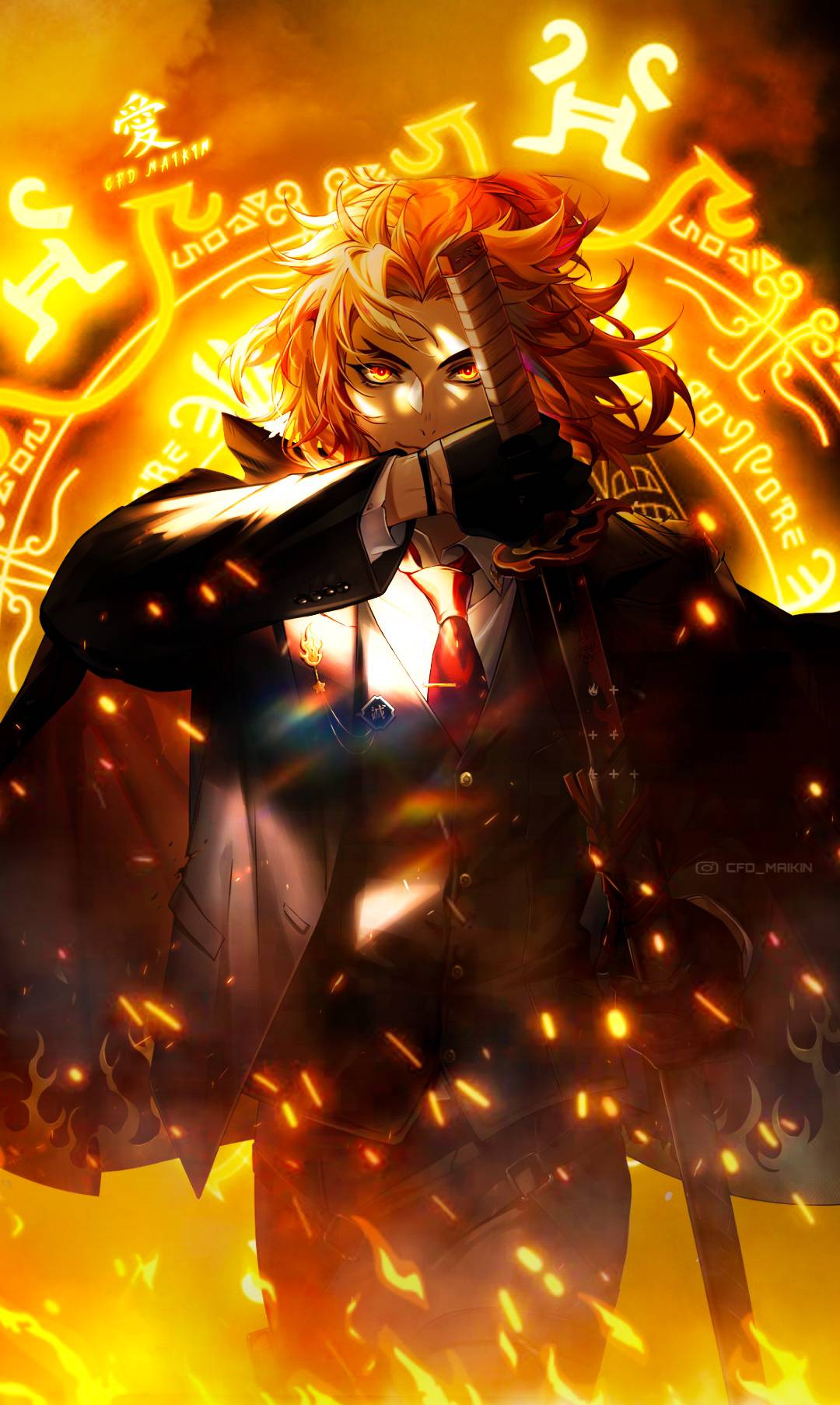 Papel de parede : Kimetsu no Yaiba, rengoku kyoujurou, akaza, fogo, Hashira, Anime screenshot, Meninos anime, Descanse em paz, olhos brilhantes 1908x1066 - Leader - 2252838 - Papel de parede para pc - WallHere