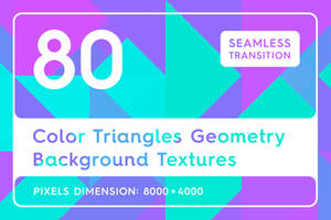 80 Color Triangles Geometry Background Textures