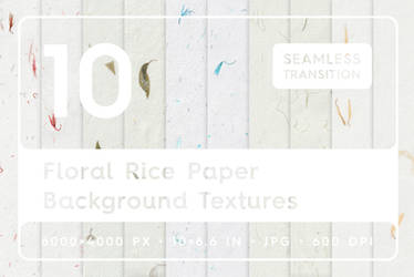 10 Floral Rice Paper Textures