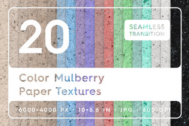 20 Color Mulberry Paper Texture Backgrounds