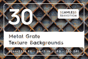 30 Metal Grate Texture Backgrounds