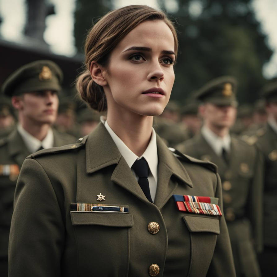 Emma Army Emma Watson inn a militery AI by nogen123nugen on DeviantArt