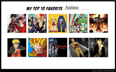 Top 10 Favorite Anime