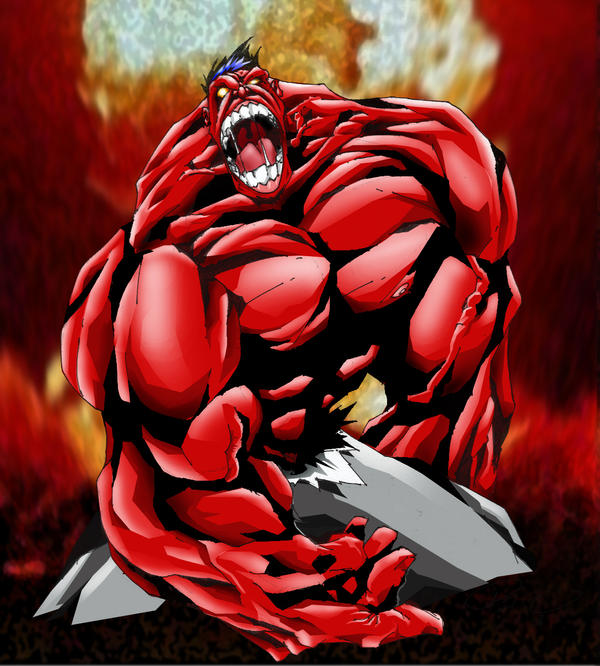 The Red Hulk by drock03