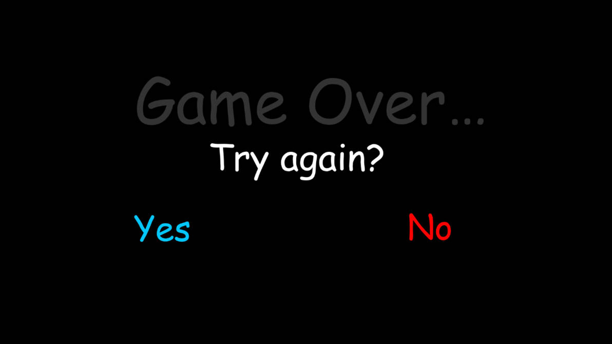 Game over screen V2 by josh07142015 on DeviantArt
