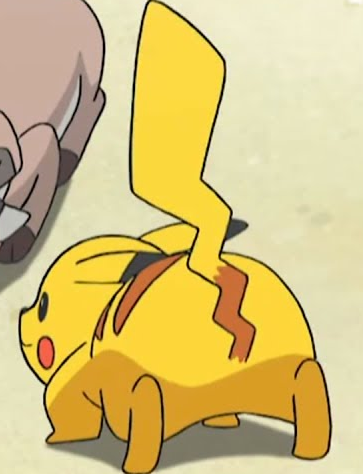 Pikachu Rear View Pikachu rear by skulltronprime969 on DeviantArt