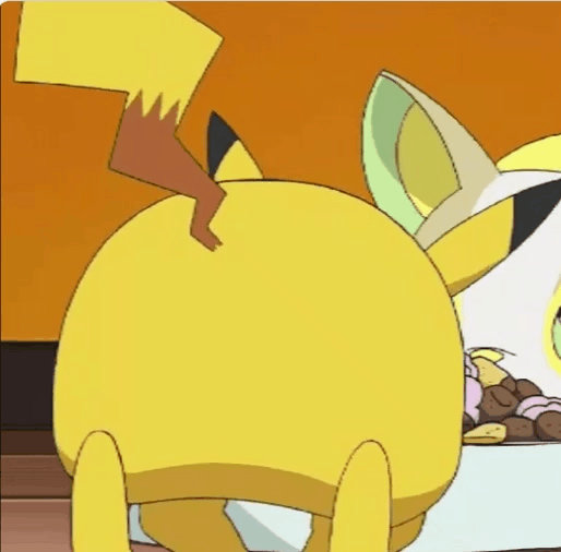 Pikachu Rear View Pikachu's Rear (GIF) by skulltronprime969 on DeviantArt