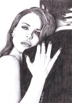 Lana Del Rey Pencil Drawing