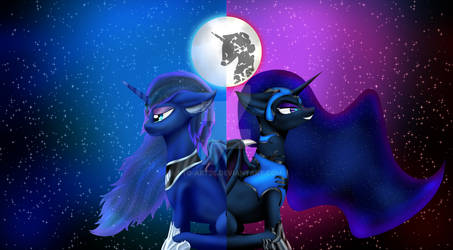 Mares of the moon by Ryo-Art26