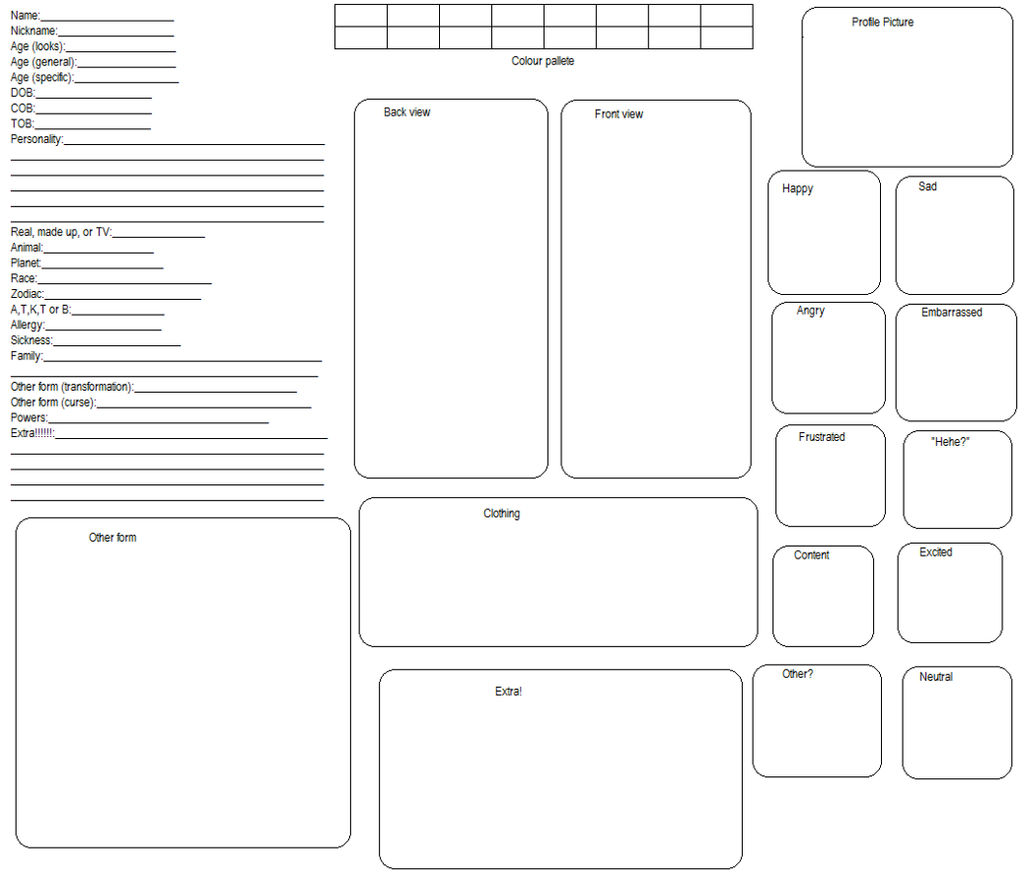 Free Character Reference Sheet Template By Starlight573 On Deviantart Free Character Reference Sheet Template By Starlight573 On Deviantart