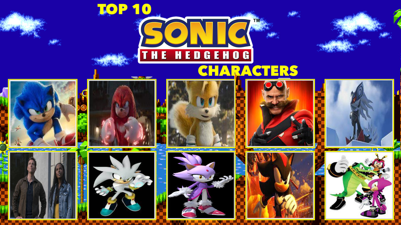 Os 10 melhores personagens do Sonic The Hedgehog