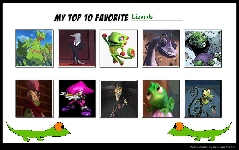 My Top 10 Favorite Lizards by NeonHeroAcademia03 on DeviantArt