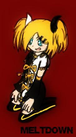 meltdown- rin kagamine by pinkandorangesunset on DeviantArt